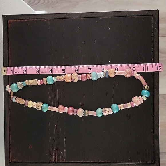 Unique Multi Color Beaded Necklace - Picture 5 of 6